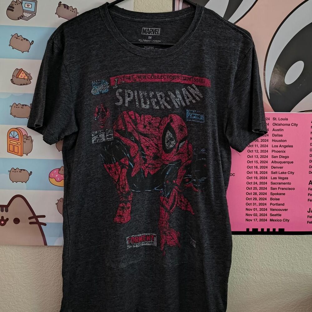 Marvel Men's Grey T-shirt